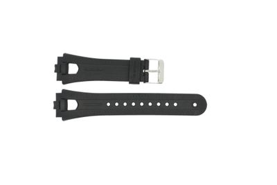 Horlogeband Timex 5K801 Rubber Zwart 16mm