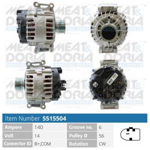 Meat Doria Alternator/Dynamo 5515504