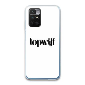 Topwijf Wit: Xiaomi Redmi 10 Transparant Hoesje