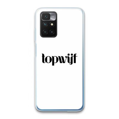 Topwijf Wit: Xiaomi Redmi 10 Transparant Hoesje