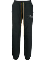 RHUDE pantalon de jogging à logo brodé - Noir