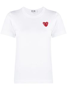 Comme Des Garçons Play t-shirt à broderies - Blanc