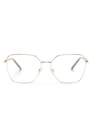 Dolce & Gabbana Eyewear lunettes de vue carrées à effet écailles de tortue