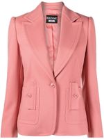 Boutique Moschino blazer boutonné à revers pointus - Rose - thumbnail