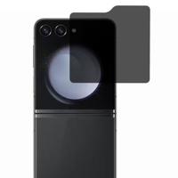 Samsung Galaxy Z Flip6 Privacy Full Cover Glazen Screenprotector - Zwarte Rand