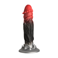 Count Cockula - Siliconen Dildo - Rood/Zwart - thumbnail