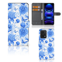 Hoesje voor Xiaomi Redmi Note 12 5G | Poco X5 Flowers Blue