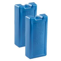 8x stuks 1100 grams koelelementen 22 x 11.5 cm kobalt blauw