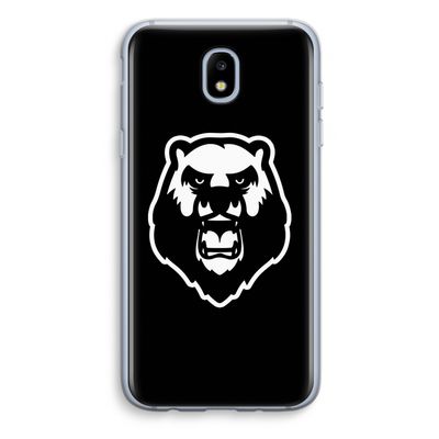 Angry Bear (black): Samsung Galaxy J5 (2017) Transparant Hoesje