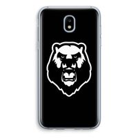 Angry Bear (black): Samsung Galaxy J5 (2017) Transparant Hoesje