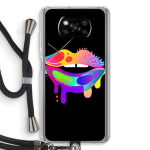 Lip Palette: Xiaomi Poco X3 NFC Transparant Hoesje met koord