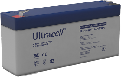 Ultracell loodaccu 6v 3,4Ah