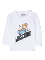 Moschino Kids t-shirt en coton stretch à imprimé graphique - Blanc - thumbnail