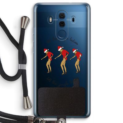 Jingle Ladies: Huawei Mate 10 Pro Transparant Hoesje met koord