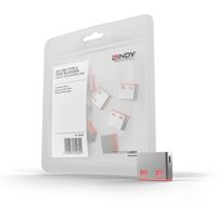 Lindy 40460 poortblokker Port blocker USB Type-A Roze Acrylonitrielbutadieenstyreen (ABS) 10 stuk(s)