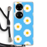 Margrietjes: Huawei P50 Pro Transparant Hoesje met koord