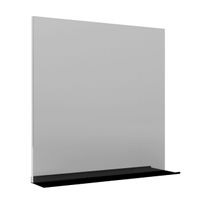 Allibert Sitio spiegel 60x70cm met planchet zwart mat 826180