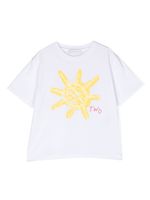 There Was One Kids t-shirt en coton à imprimé cachemire - Blanc - thumbnail