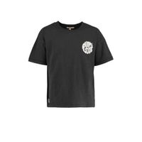 America Today Junior T-shirt Essie met printopdruk zwart - thumbnail