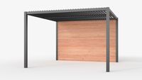 Aluminium overkapping met shutters | 300 x 300 cm | C2Z - thumbnail