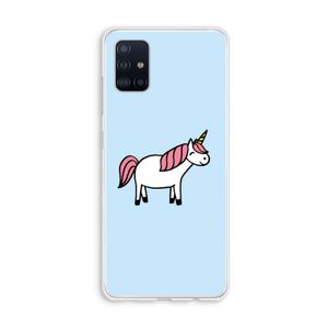 Eenhoorn: Galaxy A51 4G Transparant Hoesje
