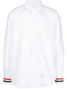 Thom Browne chemise à poignets contrastants - Blanc