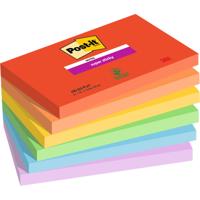 Memoblok post-it 655 super sticky 76x127mm playful | 12 stuks