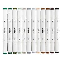 Creativ Company Tekenstift lijndikte 1+8mm natuurlijke kleuren - 12st.