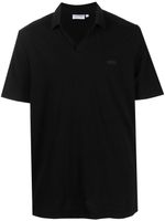 Calvin Klein polo à col fendu - Noir