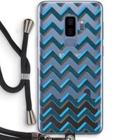 Onderbroken lijn: Samsung Galaxy S9 Plus Transparant Hoesje met koord
