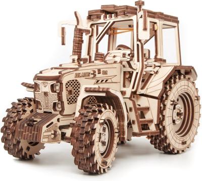 Eco Wood 3D Houten Puzzel Tractor B82 Modelbouw Knutselen
