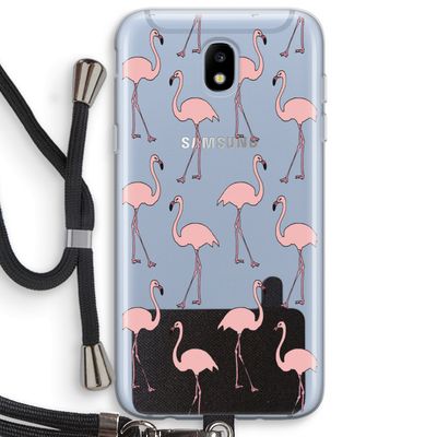 Anything Flamingoes: Samsung Galaxy J5 (2017) Transparant Hoesje met koord