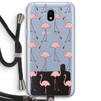 Anything Flamingoes: Samsung Galaxy J5 (2017) Transparant Hoesje met koord