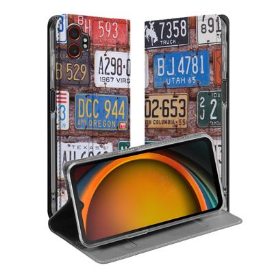 Smart Cover Hoesje Samsung Galaxy Xcover 7 Pro Kentekenplaten
