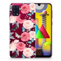 Samsung Galaxy M31 | TPU Case | Butterfly Roses