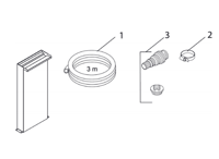 OASE Onderdelen Waterfall Set 30 Afvoerslang 3/4'' gesneden 3m