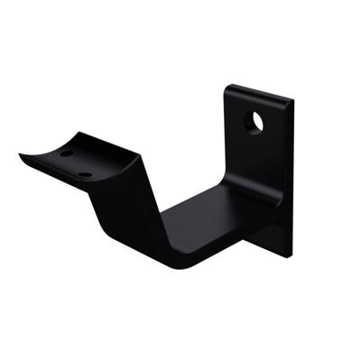 Hermeta 3553-18 leuninghouder holzadel met gat 76 mm mat zwart