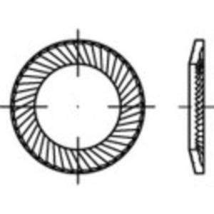 Grendeltandschijven 12 mm 18 mm Verenstaal Verzinkt 100 stuk(s) Alstertaler Schrauben & Präzisionsteile 159356