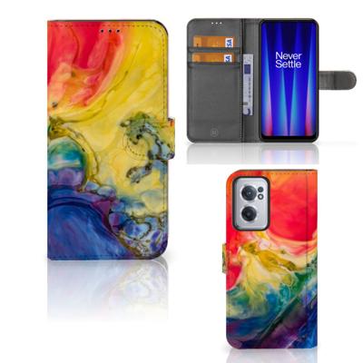 Hoesje OnePlus Nord CE 2 Watercolor Dark Hoesje OnePlus Nord CE 2 Watercolor Dark