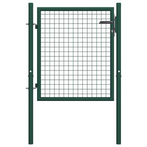 VidaXL Poort 100x125 cm staal groen