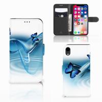 Apple iPhone Xr | Telefoonhoesje | Met pasjeshouder | Vlinders
