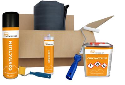 EPDM Dakpakket compleet - 3,96 meter breed - 10,50 meter lang
