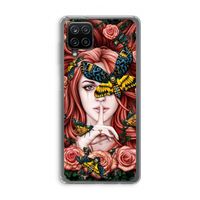 Lady Moth: Samsung Galaxy A12 Transparant Hoesje