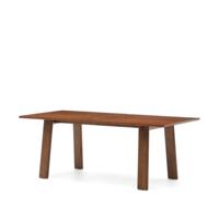 Kave Home Uitschuifbare Eettafel Arlen Eiken, 200 - 250 x 95cm - Walnoot - thumbnail