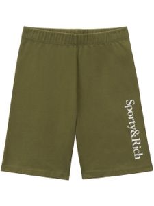 Sporty & Rich short Serif à logo imprimé - Vert