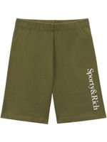 Sporty & Rich short Serif à logo imprimé - Vert