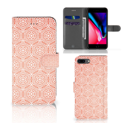 Apple iPhone 7 Plus | 8 Plus | Telefoon Hoesje | Pattern Orange