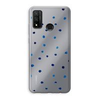 Blauwe stippen: Huawei P Smart (2020) Transparant Hoesje