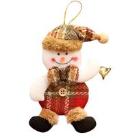 2st kerst Home decor opknoping Onamenten poppen kerstboom decoraties (sneeuwpop)