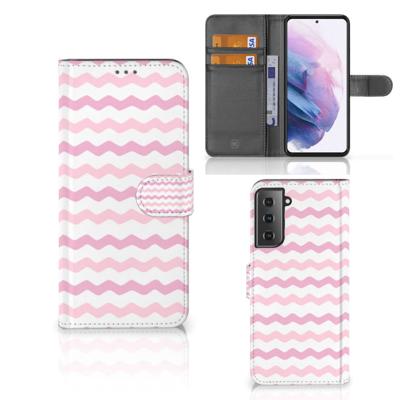 Samsung Galaxy S21 Plus | Telefoon Hoesje | Waves Roze